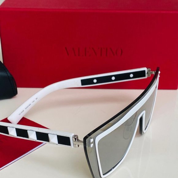 Valentino Grey and White With Lenses Sunglasses